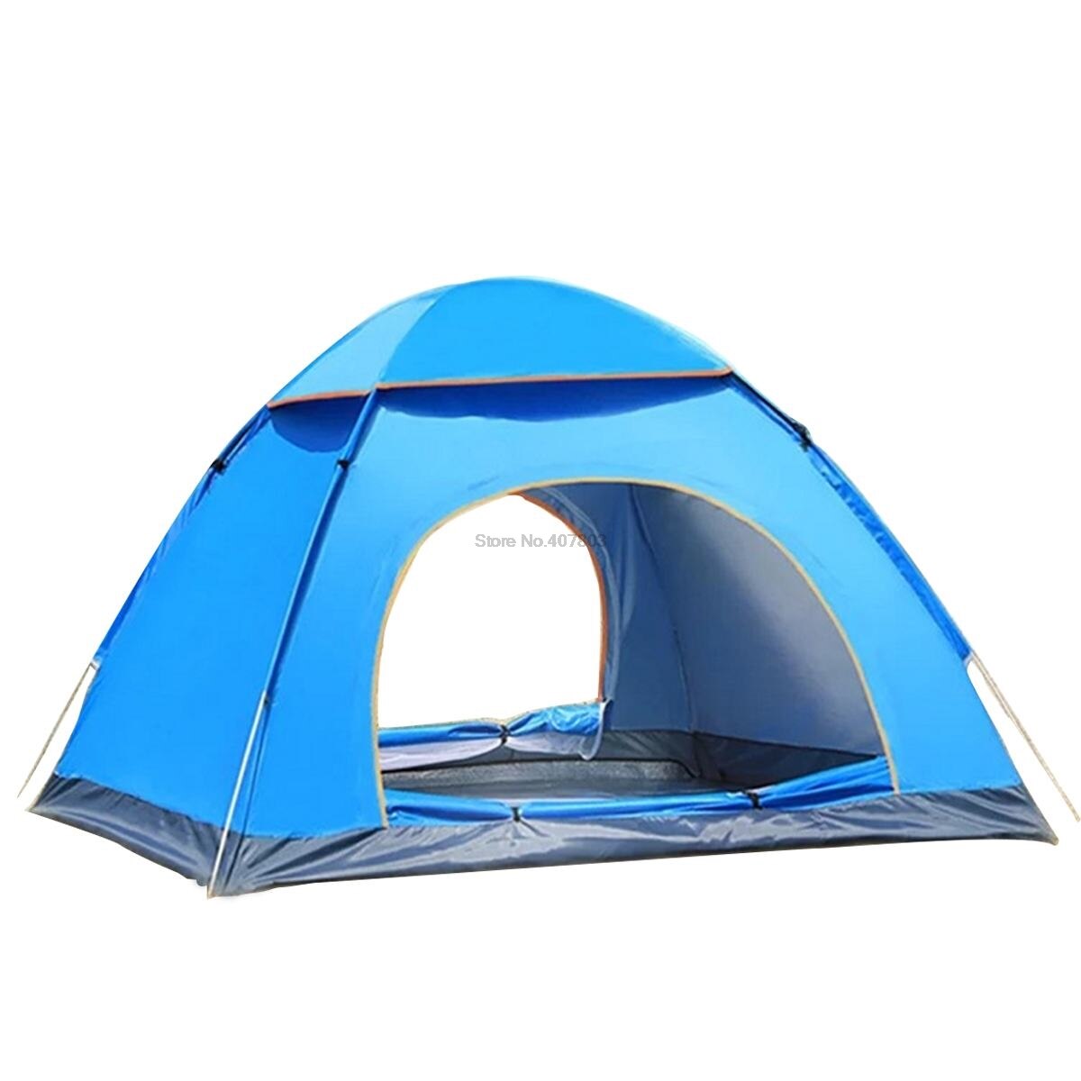 Cheap Goat Tents Outdoor Camping Tent 3 4 Person Automatic Instant Up Tent Family Waterproof Ultralight Easy Open Camp Hiking Tents Sun Shade   